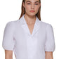 Blusa Calvin Klein Feminina Manga Curta Branca Tamanho X-G