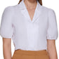 Blusa Calvin Klein Feminina Manga Curta Branca Tamanho X-G