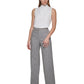 Calça Calvin Klein Feminina Glen Plaid Cinza Tamanho 14