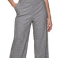 Calça Calvin Klein Feminina Glen Plaid Cinza Tamanho 14