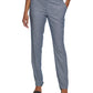 Calça Calvin Klein Feminina Cintura Média com Zíper no Tornozelo Azul Tamanho 12 Petite