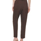 Calça Calvin Klein Feminina Cintura Alta Amarrada Marrom Tamanho 12 Petite