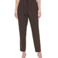 Calça Calvin Klein Feminina Cintura Alta Amarrada Marrom Tamanho 12 Petite