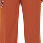 Calça feminina Calvin Klein com zíper, bolsos, vincos, gancho e barra, para usar no trabalho, perna reta, laranja, tamanho 14W