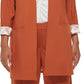 Calvin Klein Blazer Lux Roll Tab Feminino Marrom Tamanho 24W