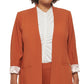 Calvin Klein Blazer Lux Roll Tab Feminino Marrom Tamanho 16W