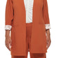 Calvin Klein Blazer Lux Roll Tab Feminino Marrom Tamanho 16W