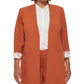 Calvin Klein Blazer Lux Roll Tab Feminino Marrom Tamanho 16W
