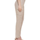 Calça feminina Calvin Klein de linho mesclado, marrom, tamanho 8, pequena