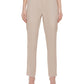 Calça feminina Calvin Klein de linho mesclado, marrom, tamanho 8, pequena