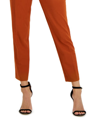 Calça skinny Calvin Klein Lux Highline feminina marrom tamanho 12 Petite