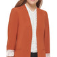 Calvin Klein Blazer Feminino Frente Aberta Manga 3/4 Marrom Tamanho 12 Petite
