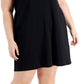 Vestido Henley Feminino Calvin Klein Preto Tamanho 2X