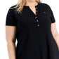 Vestido Henley Feminino Calvin Klein Preto Tamanho 1X