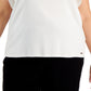 Blusa Calvin Klein Feminina Manga Flutter Branca Tamanho 0X