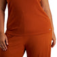 Calvin Klein Regata Feminina Canelada Marrom Tamanho 1X