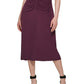 Vestido tubinho sem mangas franzido Calvin Klein feminino roxo tamanho grande
