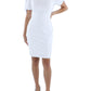 Vestido Calvin Klein Feminino Crepe com Punhos Amarrados Branco Tamanho 12