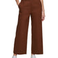 Calça Cropped de Linho Calvin Klein Feminina Marrom Tamanho Médio
