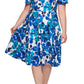 Vestido Calvin Klein Feminino Estampado Floral Azul Tamanho Pequeno Pequeno