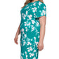 Vestido tubinho estampado Calvin Klein feminino verde tamanho 14W