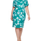 Vestido tubinho estampado Calvin Klein feminino verde tamanho 14W