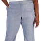 Calça Cropped Feminina Calvin Klein Azul Tamanho 16W
