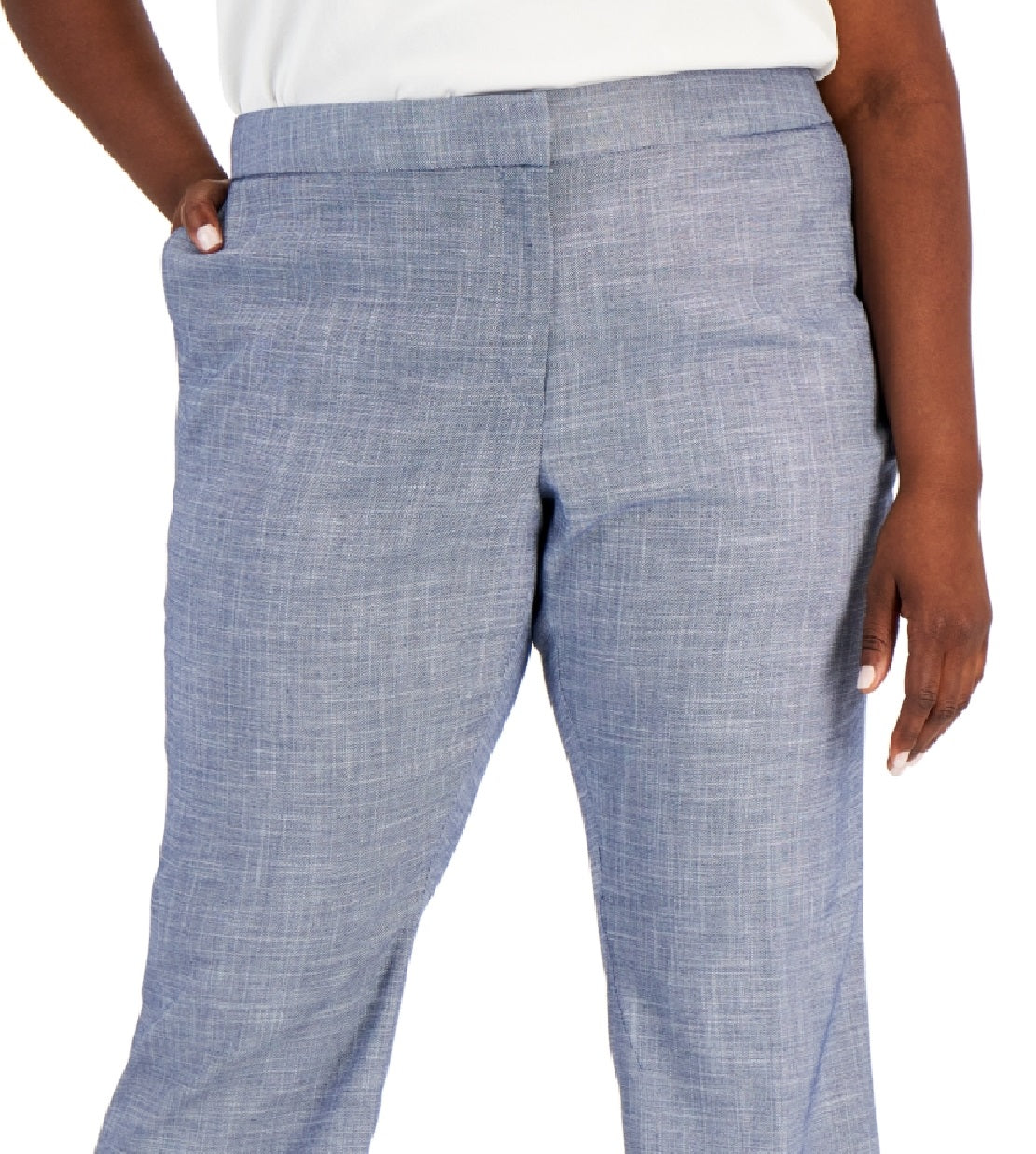 Calça Cropped Feminina Calvin Klein Azul Tamanho 16W