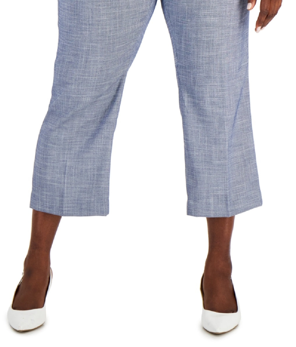 Calça Cropped Feminina Calvin Klein Azul Tamanho 16W