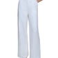 Calça Calvin Klein Feminina Cintura Alta Perna Larga Branca Tamanho 8 Petite