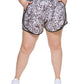 Calvin Klein Shorts de corrida estampado feminino bege tamanho 3X