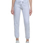 Calça jogger feminina Calvin Klein com logo, branca, tamanho X-S