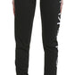 Calça jogger feminina Calvin Klein com logo preta, tamanho XX-G