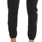 Calça jogger feminina Calvin Klein com logo preta, tamanho XX-G