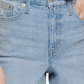 Calvin Klein Shorts Jeans Feminino Cintura Alta Azul Tamanho Pequeno