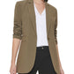 Calvin Klein Lux Feminino Um Botão Manga 3/4 Blazer Verde Tamanho 8 Petite