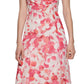 Vestido Calvin Klein Feminino Floral com Alças nas Costas Rosa Tamanho 4