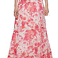 Vestido Calvin Klein Feminino Floral com Alças nas Costas Rosa Tamanho 4