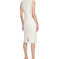 Vestido justo com aplicações Calvin Klein feminino, branco, tamanho 6