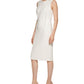 Vestido justo com aplicações Calvin Klein feminino, branco, tamanho 6