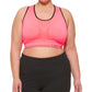Sutiã esportivo reversível Calvin Klein feminino de médio impacto laranja tamanho 3X