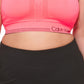 Sutiã esportivo reversível Calvin Klein feminino de médio impacto laranja tamanho 3X
