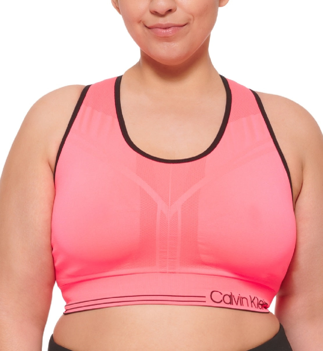 Sutiã esportivo reversível Calvin Klein feminino de médio impacto laranja tamanho 1X