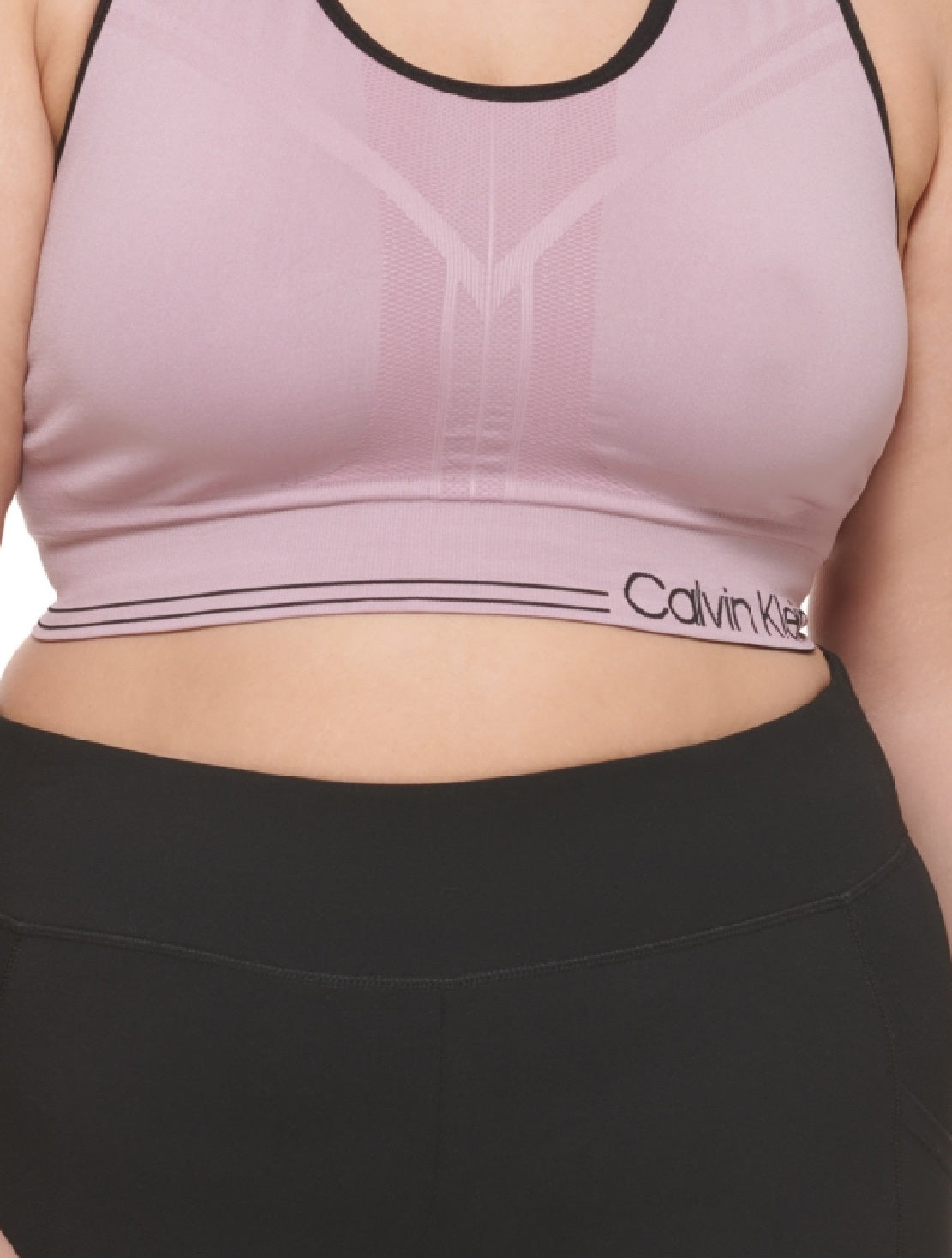 Sutiã esportivo reversível Calvin Klein feminino de médio impacto marrom tamanho 3X