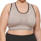 Sutiã esportivo reversível Calvin Klein feminino de médio impacto marrom tamanho 3X