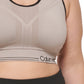 Sutiã esportivo reversível Calvin Klein feminino de médio impacto marrom tamanho 3X