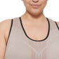 Sutiã esportivo reversível Calvin Klein feminino com absorção de umidade, marrom, tamanho 1X
