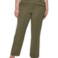 Calça feminina Calvin Klein Wide Leg Verde Tamanho 18W