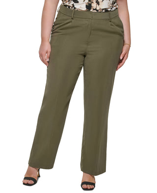 Calvin Klein Women's Wide Leg Pants Green Size 16W