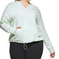 Camiseta Calvin Klein Feminina com Capuz Verde Tamanho 2X